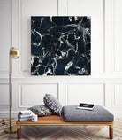 dark marble blue & black by Dirk Wüstenhagen on GIANT ART - black mixed media