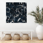 dark marble blue & black by Dirk Wüstenhagen on GIANT ART - black mixed media