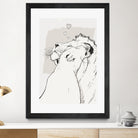 Lion love by Francois Martin Painchaud on GIANT ART - white digital painting