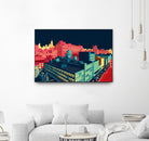 Meatpacking District by Night by Remko Heemskerk on GIANT ART - red digital painting