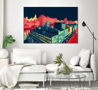 Meatpacking District by Night by Remko Heemskerk on GIANT ART - red digital painting