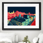 Meatpacking District by Night by Remko Heemskerk on GIANT ART - red digital painting