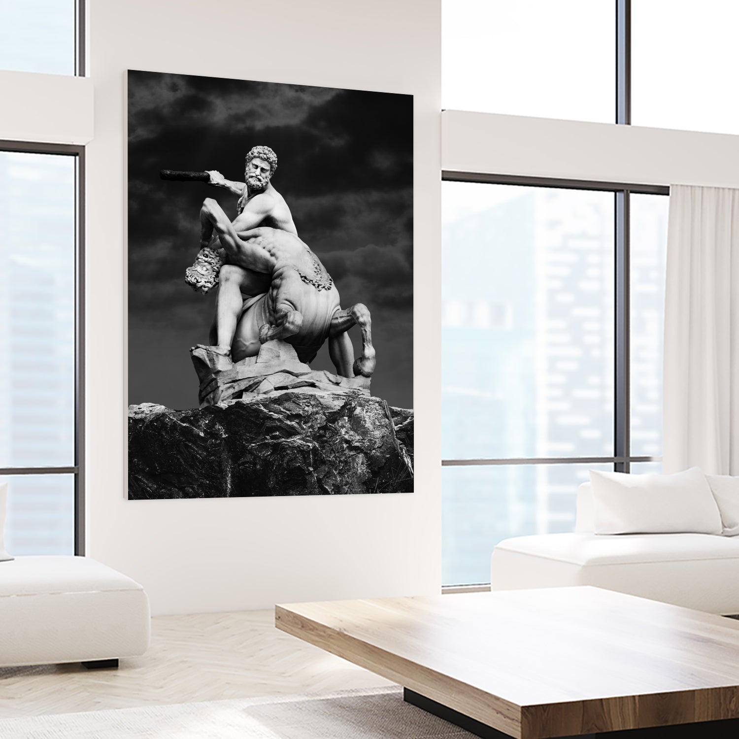 Heracles & Nessus by Burak Günay on GIANT ART - black digital painting