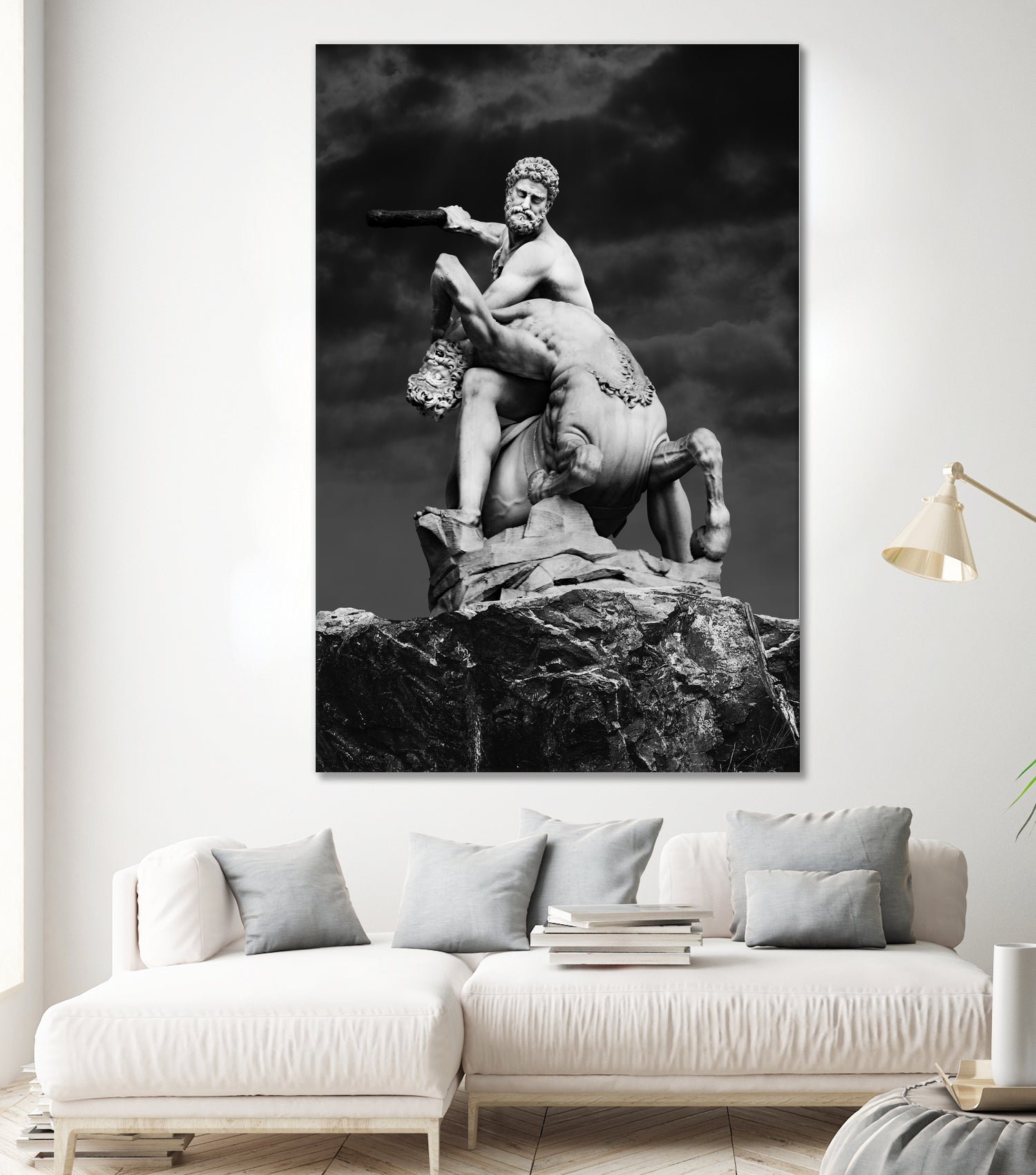 Heracles & Nessus by Burak Günay on GIANT ART - black digital painting