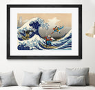 GREAT WAVE by Caterina Lo Cicero on GIANT ART - blue digital drawing