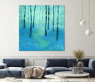 Bluebells, Challock by Nic Squirrell on GIANT ART - green digital painting