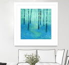 Bluebells, Challock by Nic Squirrell on GIANT ART - green digital painting