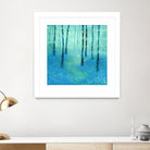 Bluebells, Challock by Nic Squirrell on GIANT ART - green digital painting