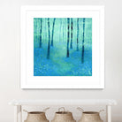 Bluebells, Challock by Nic Squirrell on GIANT ART - green digital painting