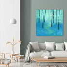 Bluebells, Challock by Nic Squirrell on GIANT ART - green digital painting