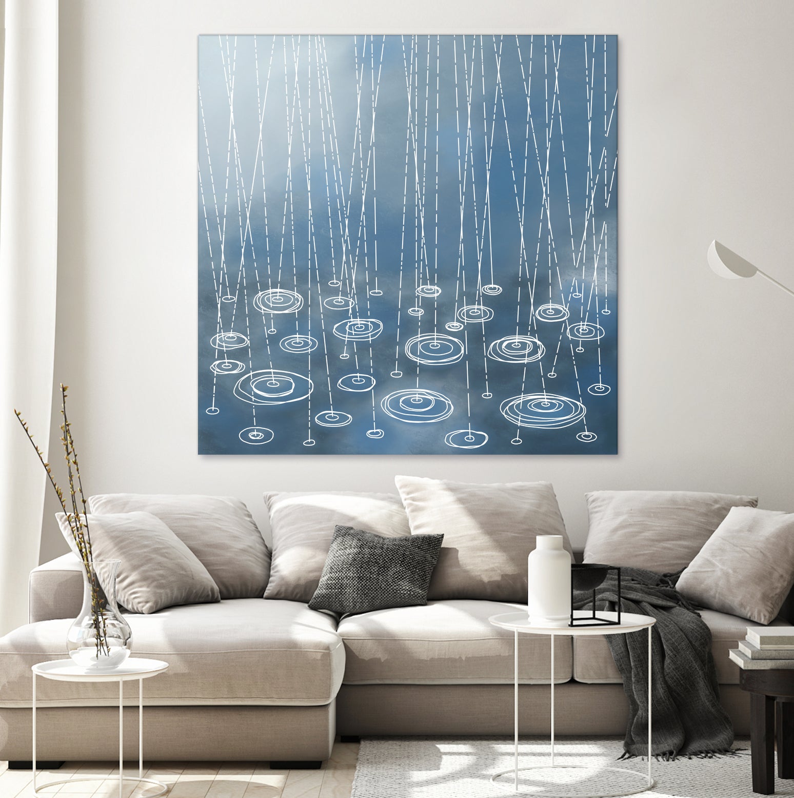 Another Rainy Day by Nic Squirrell on GIANT ART - blue digital painting