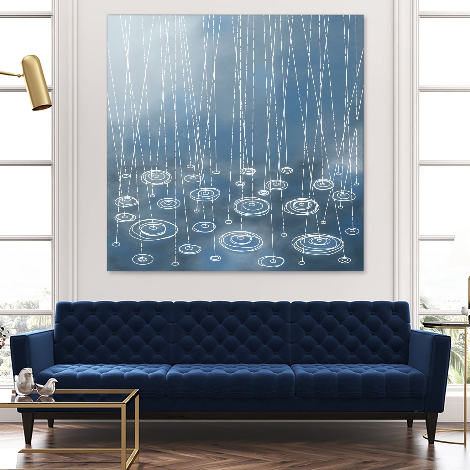 Another Rainy Day by Nic Squirrell on GIANT ART - blue digital painting