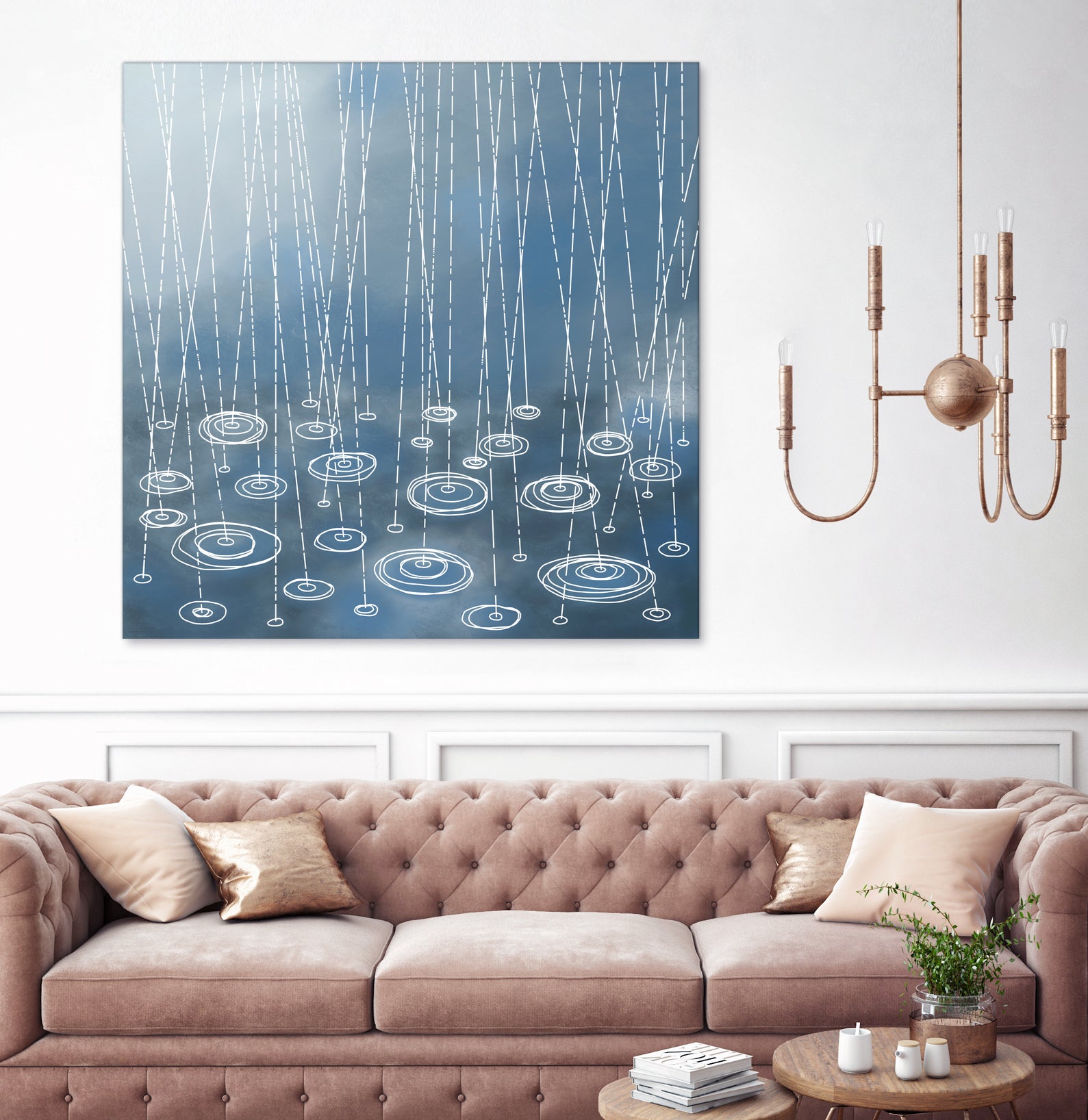 Another Rainy Day by Nic Squirrell on GIANT ART - blue digital painting