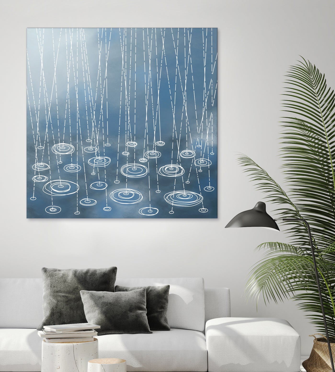 Another Rainy Day by Nic Squirrell on GIANT ART - blue digital painting