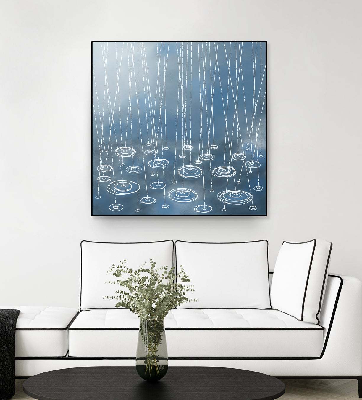 Another Rainy Day by Nic Squirrell on GIANT ART - blue digital painting