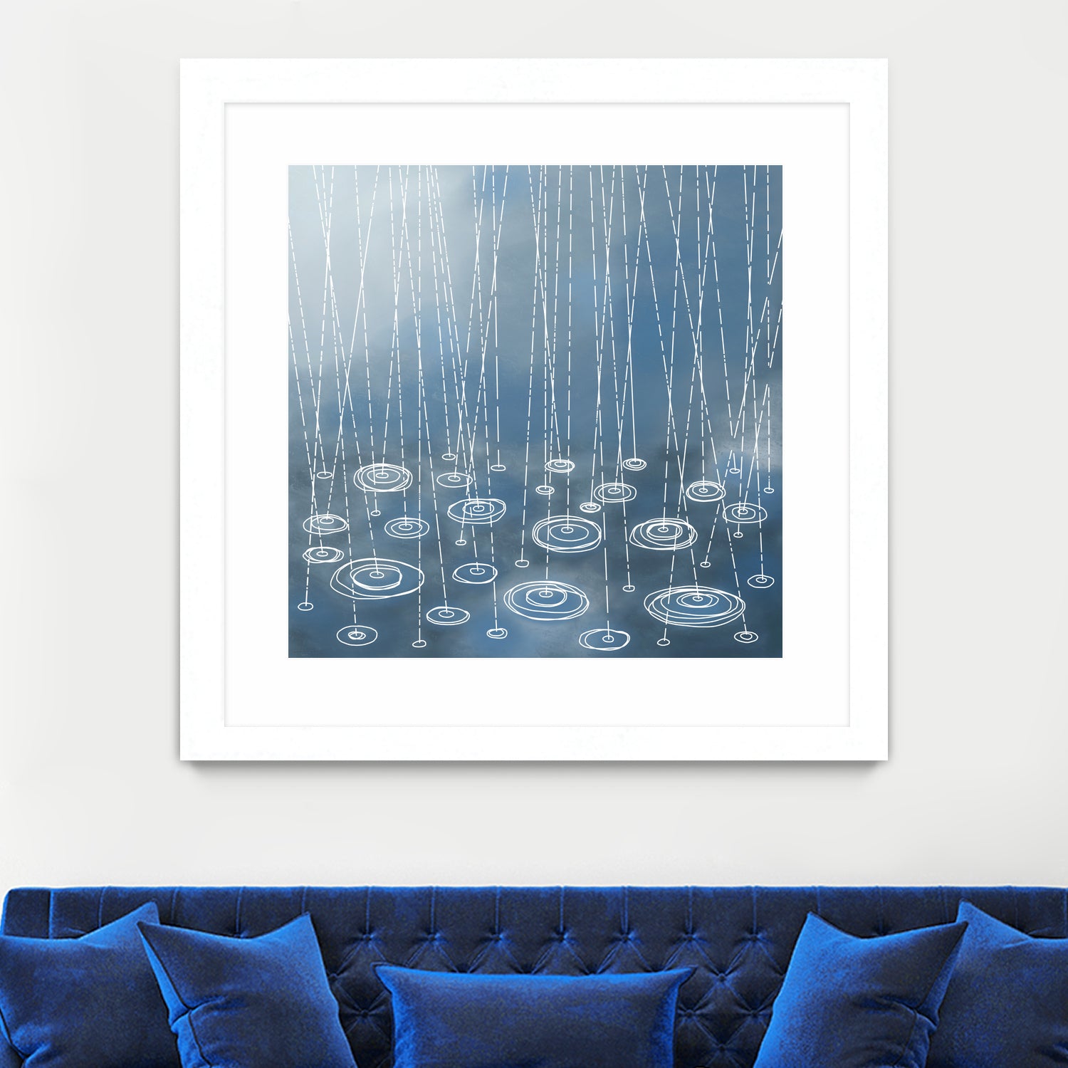 Another Rainy Day by Nic Squirrell on GIANT ART - blue digital painting