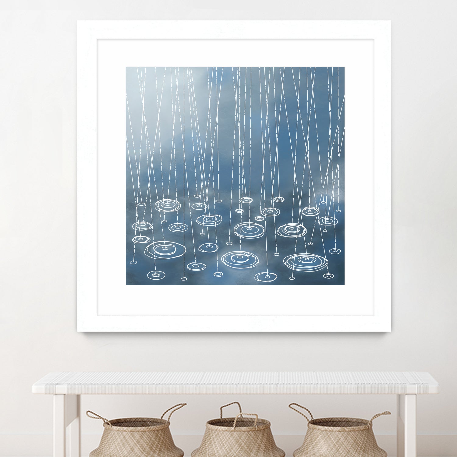 Another Rainy Day by Nic Squirrell on GIANT ART - blue digital painting