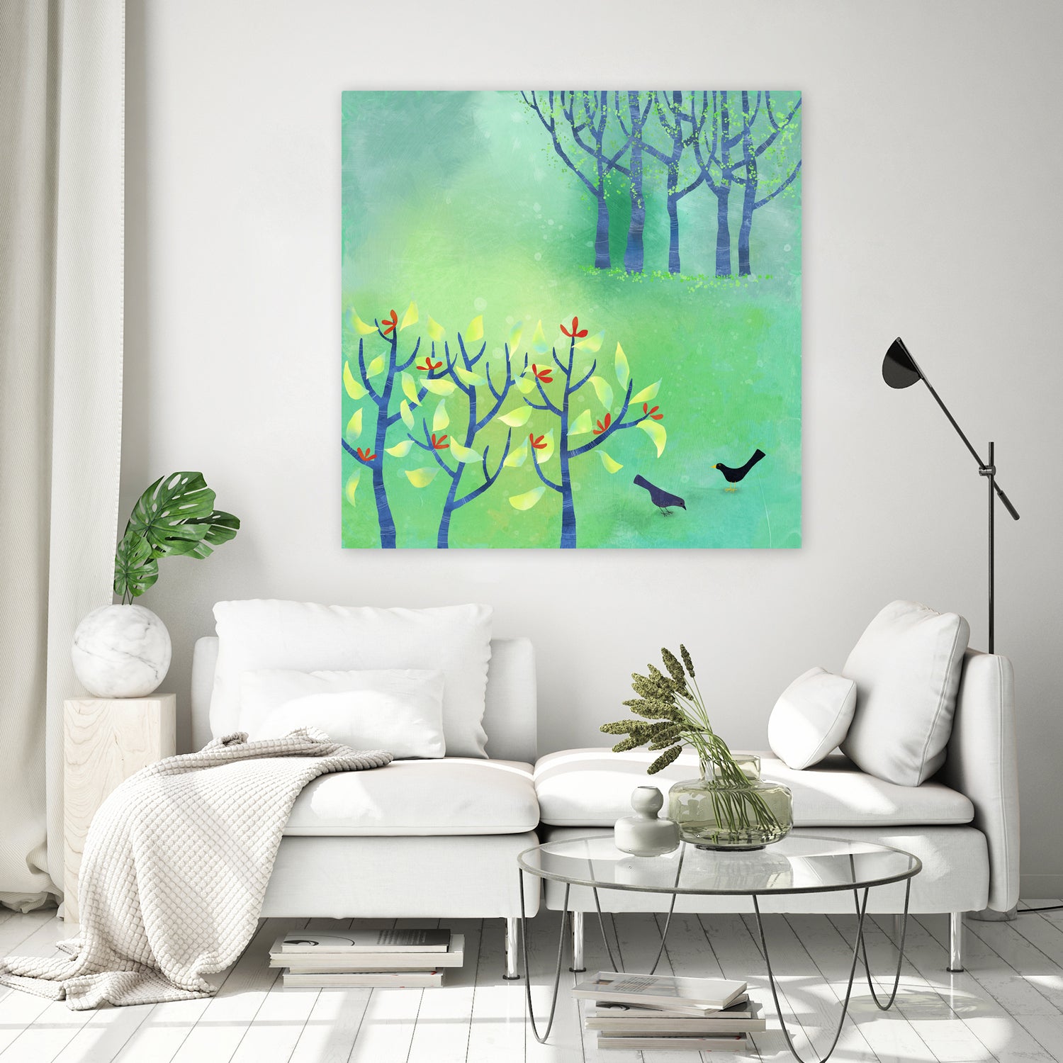 April Landscape by Nic Squirrell on GIANT ART - green digital painting