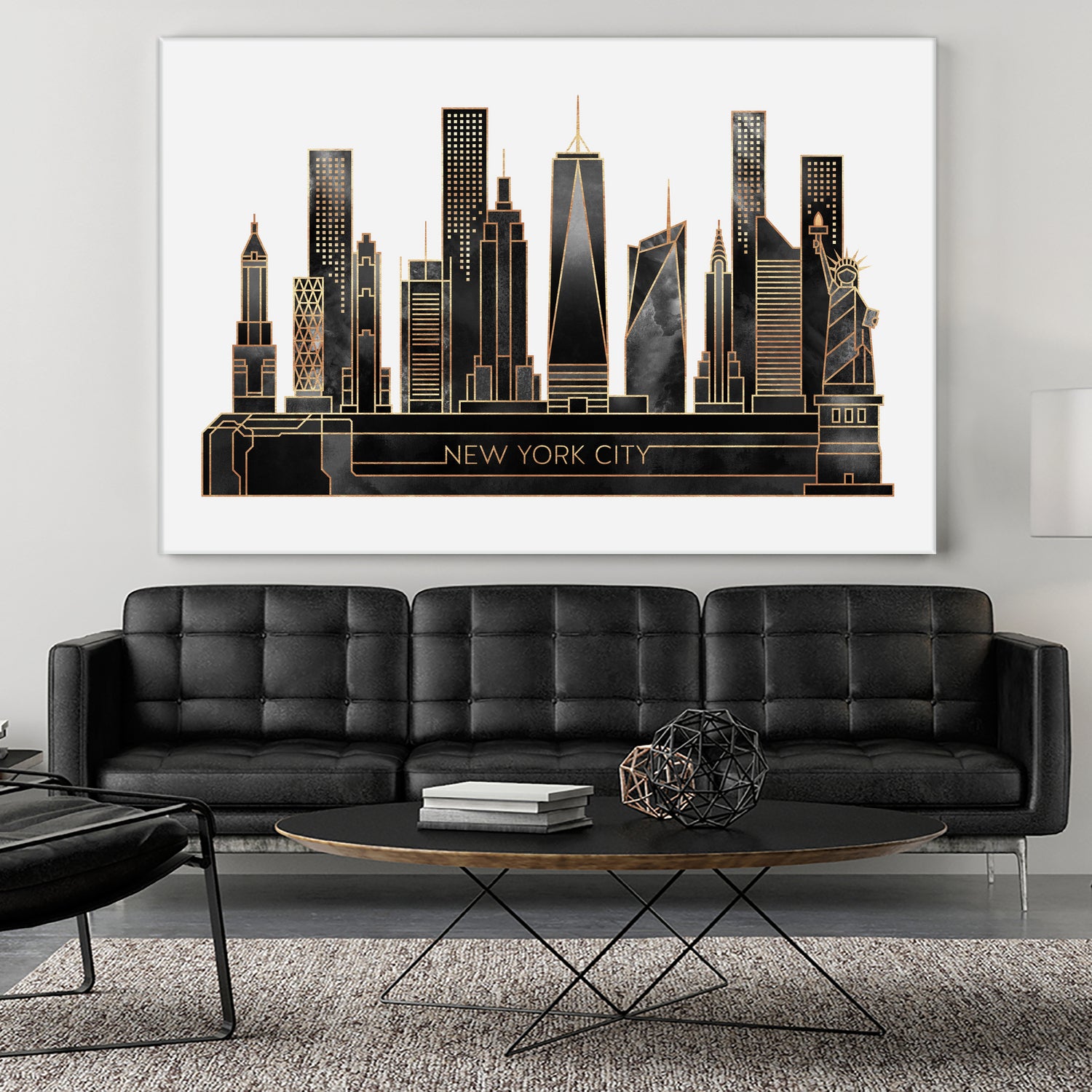 NYC - Black by Elisabeth Fredriksson on GIANT ART - black digital painting