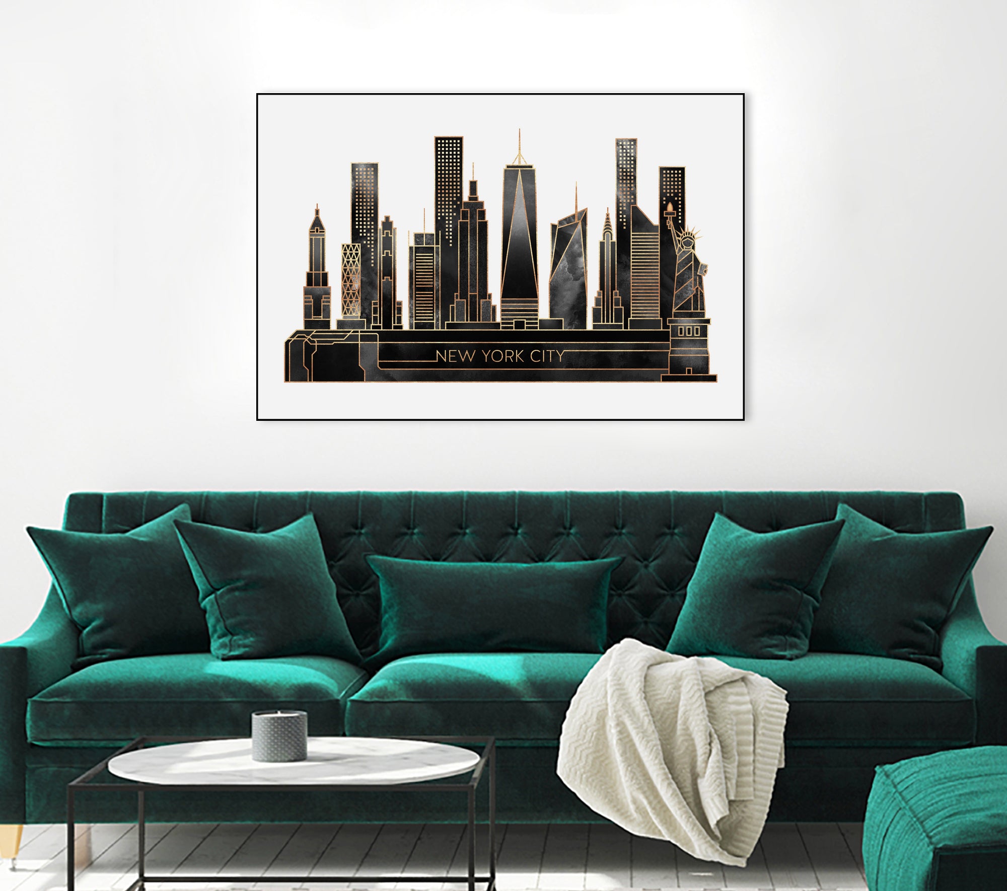 NYC - Black by Elisabeth Fredriksson on GIANT ART - black digital painting