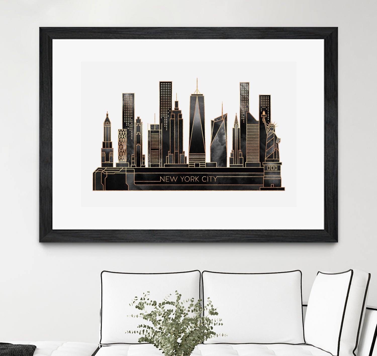 NYC - Black by Elisabeth Fredriksson on GIANT ART - black digital painting