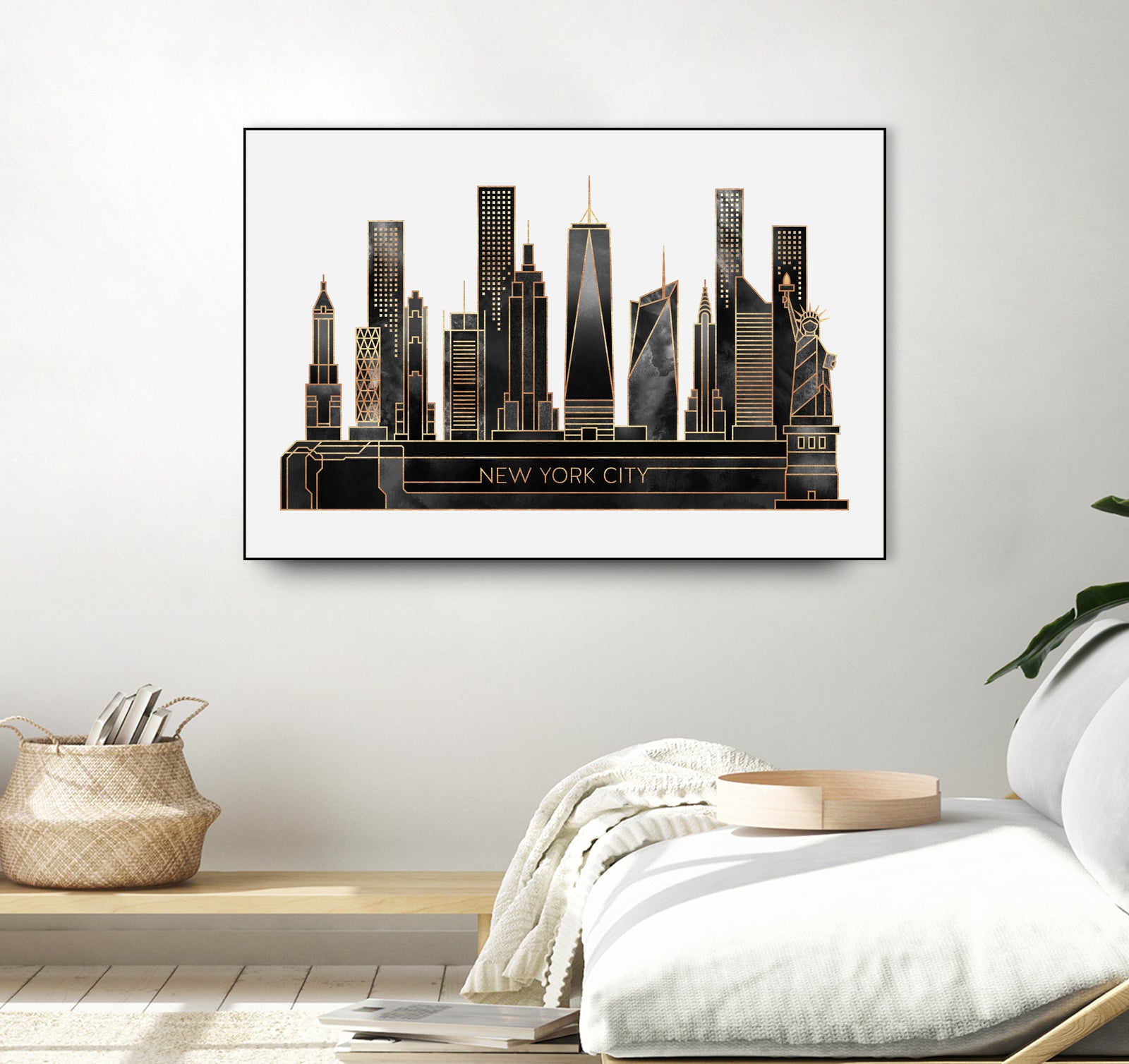 NYC - Black by Elisabeth Fredriksson on GIANT ART - black digital painting