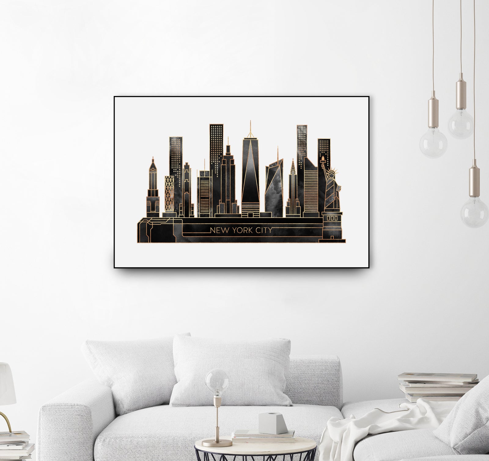 NYC - Black by Elisabeth Fredriksson on GIANT ART - black digital painting