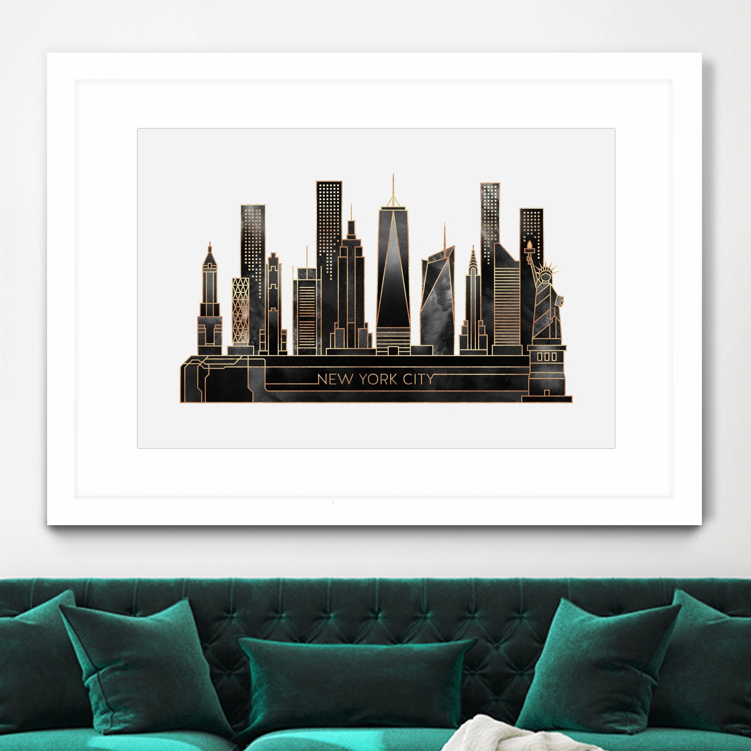 NYC - Black by Elisabeth Fredriksson on GIANT ART - black digital painting