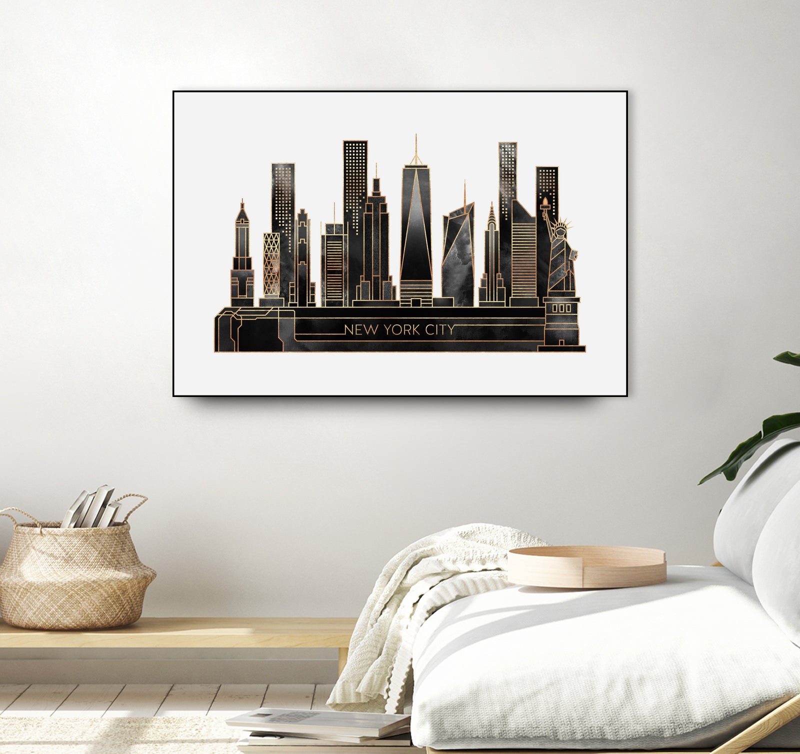 NYC - Black by Elisabeth Fredriksson on GIANT ART - black digital painting