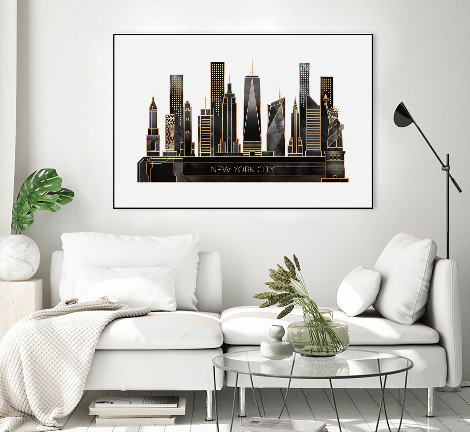 NYC - Black by Elisabeth Fredriksson on GIANT ART - black digital painting