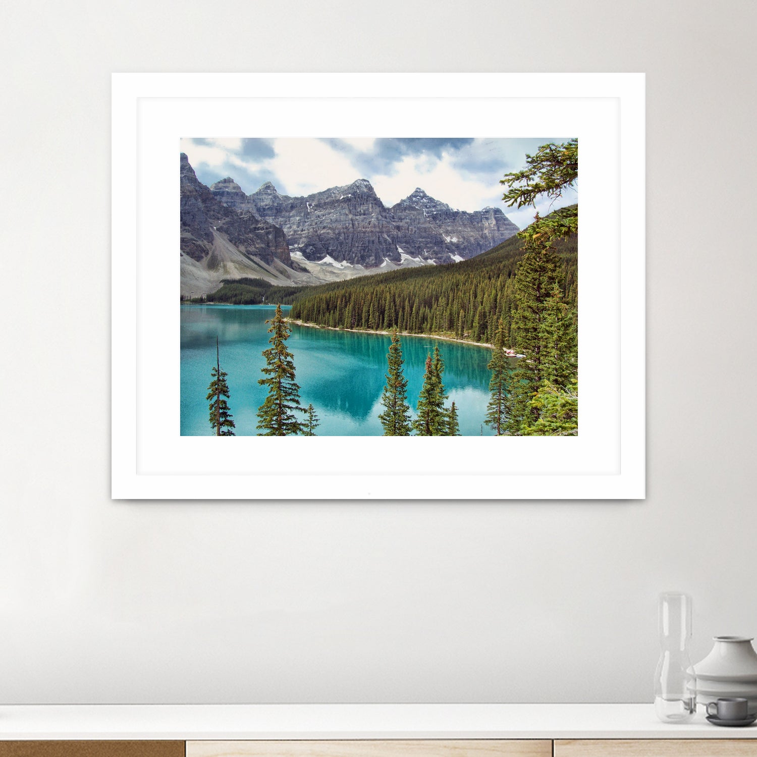 Moraine Lake Canada by Lynn Bolt on GIANT ART - blue photo illustration