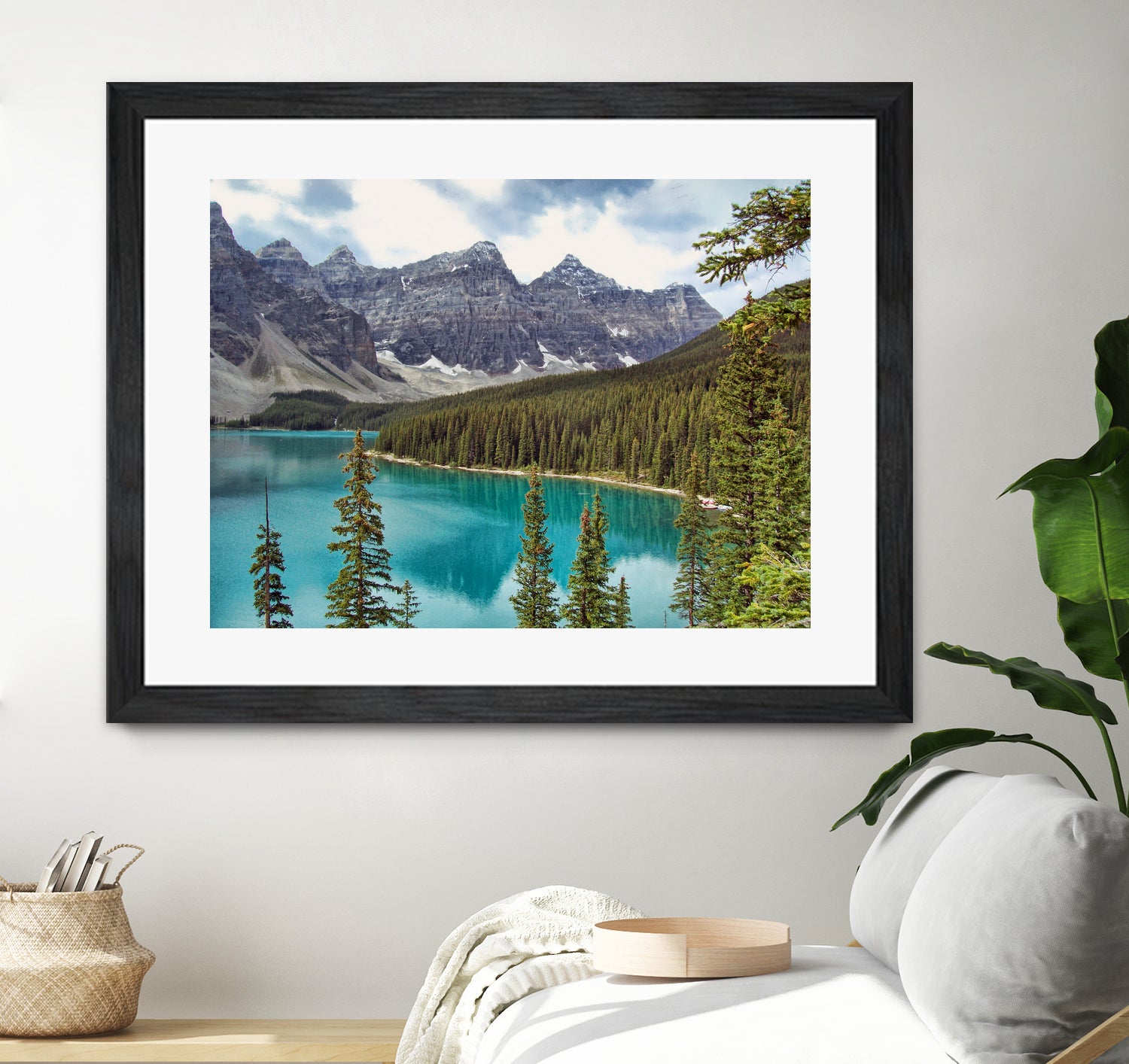 Moraine Lake Canada by Lynn Bolt on GIANT ART - blue photo illustration