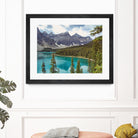 Moraine Lake Canada by Lynn Bolt on GIANT ART - blue photo illustration