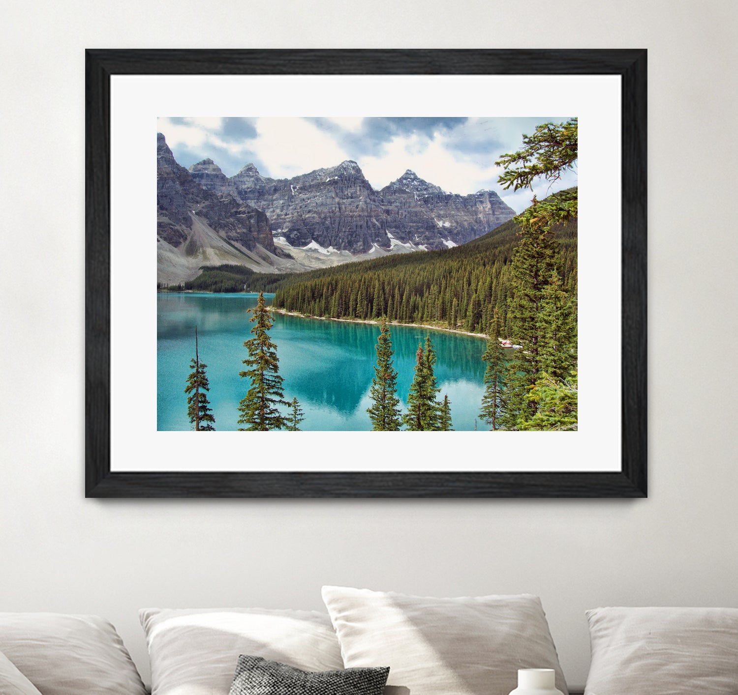 Moraine Lake Canada by Lynn Bolt on GIANT ART - blue photo illustration