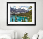 Moraine Lake Canada by Lynn Bolt on GIANT ART - blue photo illustration