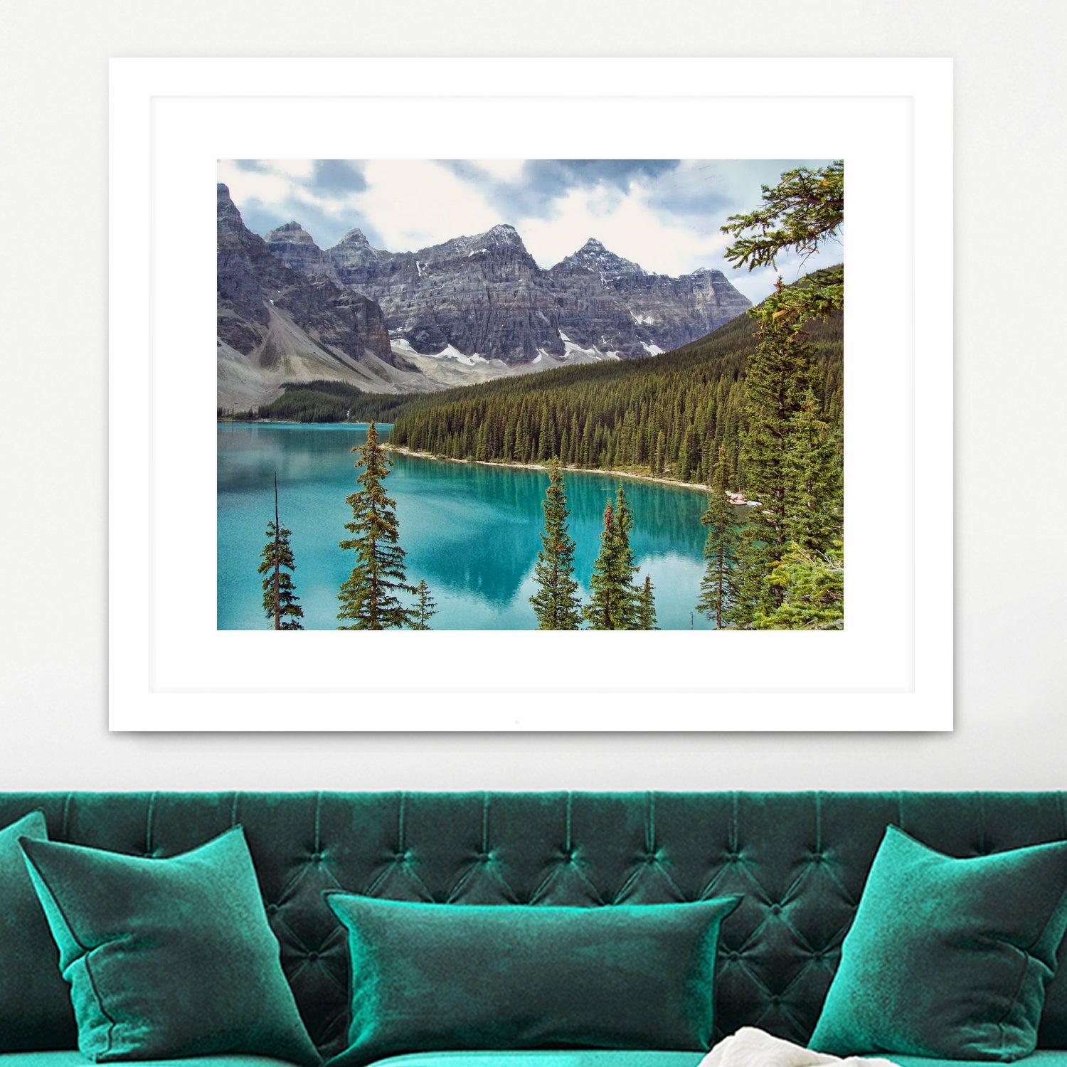 Moraine Lake Canada by Lynn Bolt on GIANT ART - blue photo illustration