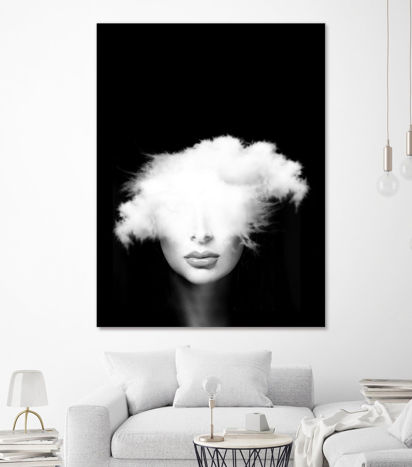 Head in the clouds by Tania Amrein on GIANT ART - black mixed media