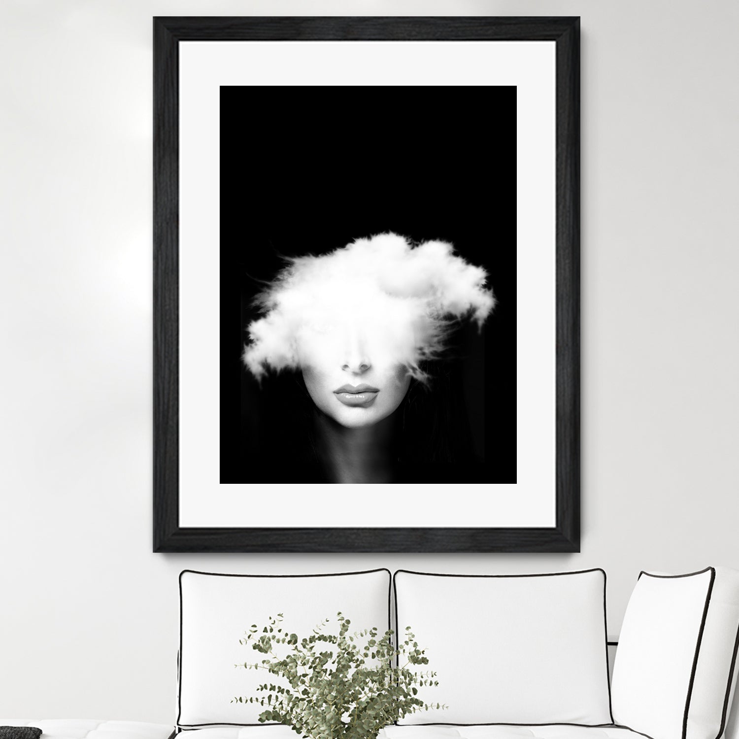 Head in the clouds by Tania Amrein on GIANT ART - black mixed media