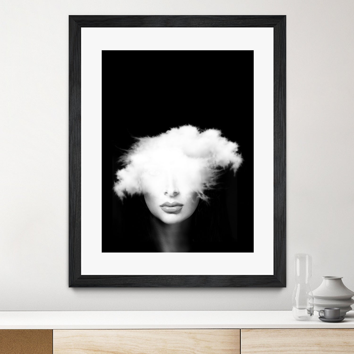 Head in the clouds by Tania Amrein on GIANT ART - black mixed media