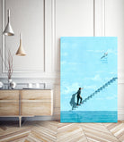 The Truman Show by Jason Ratliff on GIANT ART - blue digital painting
