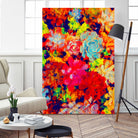 Emaline Floral and Succulents by Lisa Raymond on GIANT ART - red digital painting