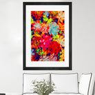 Emaline Floral and Succulents by Lisa Raymond on GIANT ART - red digital painting