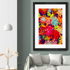 Emaline Floral and Succulents by Lisa Raymond on GIANT ART - red digital painting