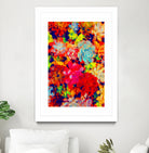 Emaline Floral and Succulents by Lisa Raymond on GIANT ART - red digital painting