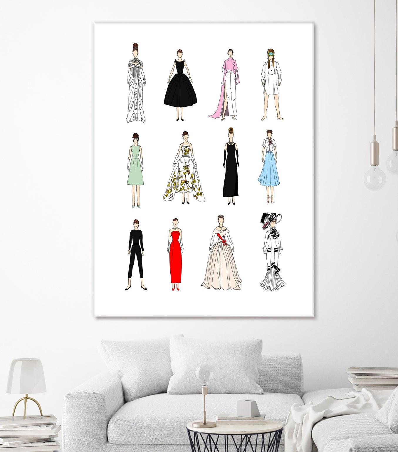 Audrey-Hepburn-Fashion by Winston Chiu on GIANT ART - white character design