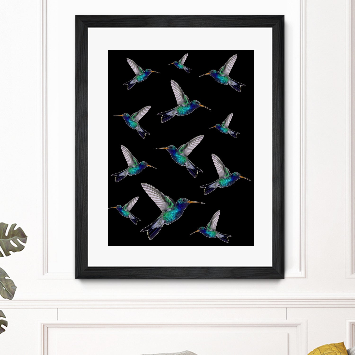 hummingbird pattern by Kiki Castel on GIANT ART - green vector illustration