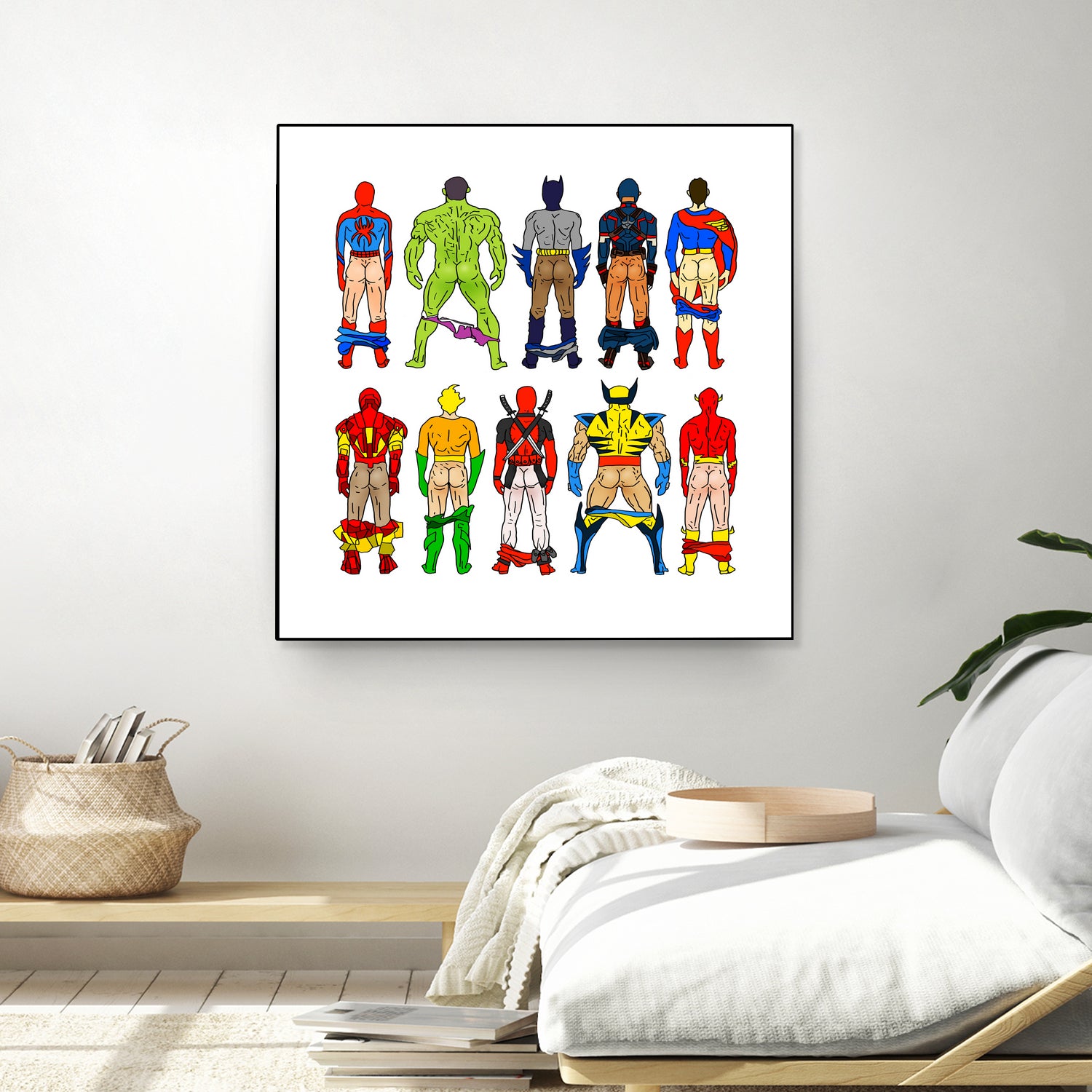 Super Hero Butts by Winston Chiu on GIANT ART - white digital drawing