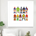 Super Hero Butts by Winston Chiu on GIANT ART - white digital drawing