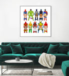 Super Hero Butts by Winston Chiu on GIANT ART - white digital drawing