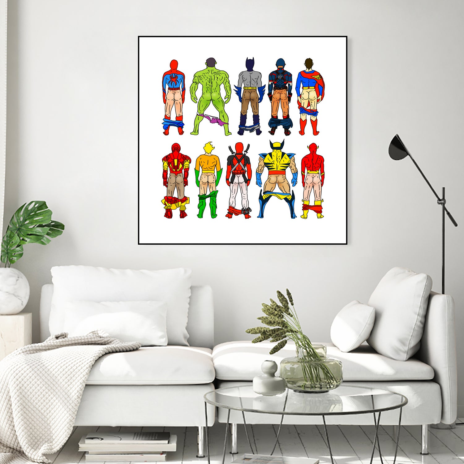 Super Hero Butts by Winston Chiu on GIANT ART - white digital drawing